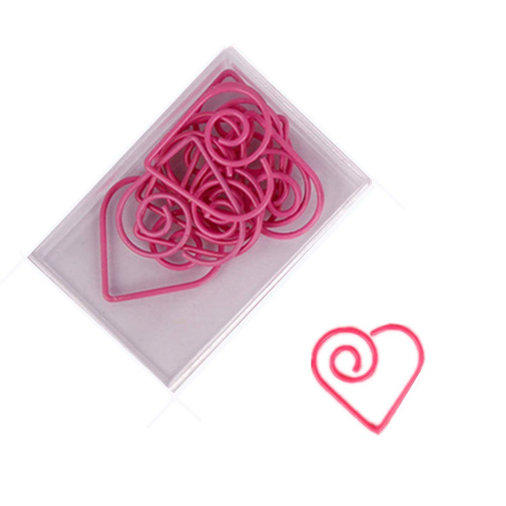 Büroklammern Pink Office Clip Hand Account Clip Office Clip Schreibwaren-Set Geeignet für Lesezeichen Poster Fotos Multifunktionaler Gebrauch Fahrrad Little Surprise