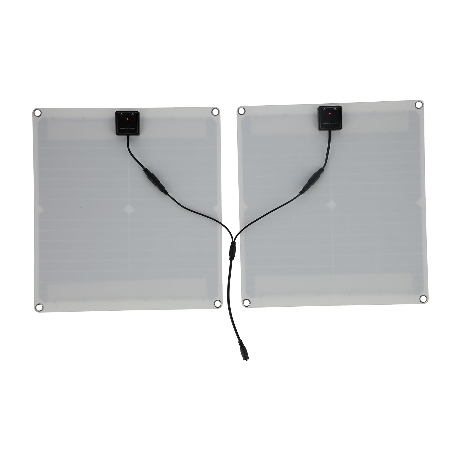 Set di 2 pannelli solari e controller di carica – Pannello fotovoltaico da 25 W 20 V con controller da 40 A per ricarica di barche, auto e off-grid