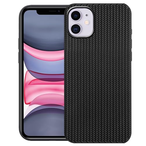 Image of amazon basics Braided Design Case Cover for iPhone 11 | Matte Finish | (Black, iPhone 11)