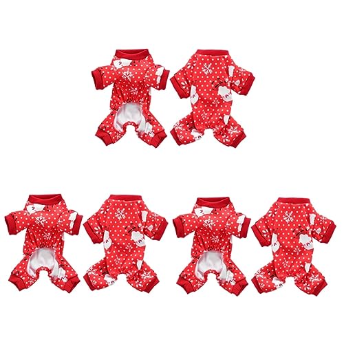 Vêtements de Noël pour chiens cadeau festif lot de 3 pulls