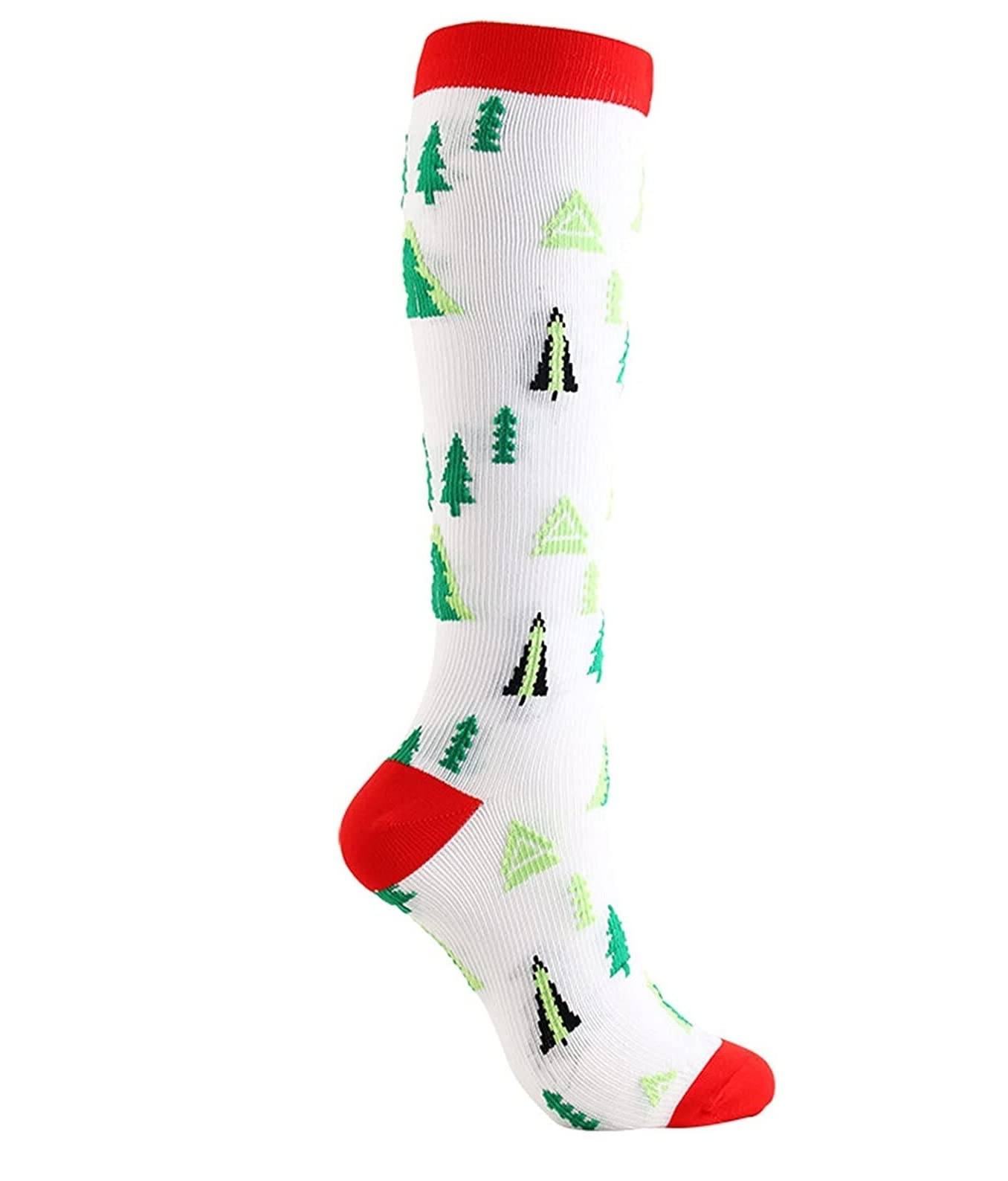 Calcetines Cómodos Las Mujeres Tejen Los Calcetines Altos, Niñas Abrigan La Rodilla De Navidad Largas Sobre Damas Hasta El Muslo Suaves Reforzada