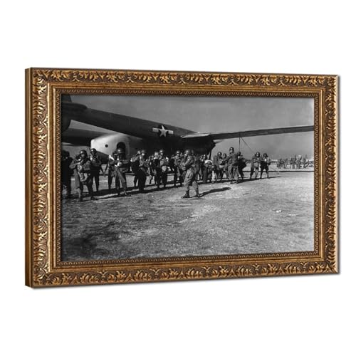 Poster 555th Parachute Infantry Battalion Airborne Fort Dix déco murale 30x45cm