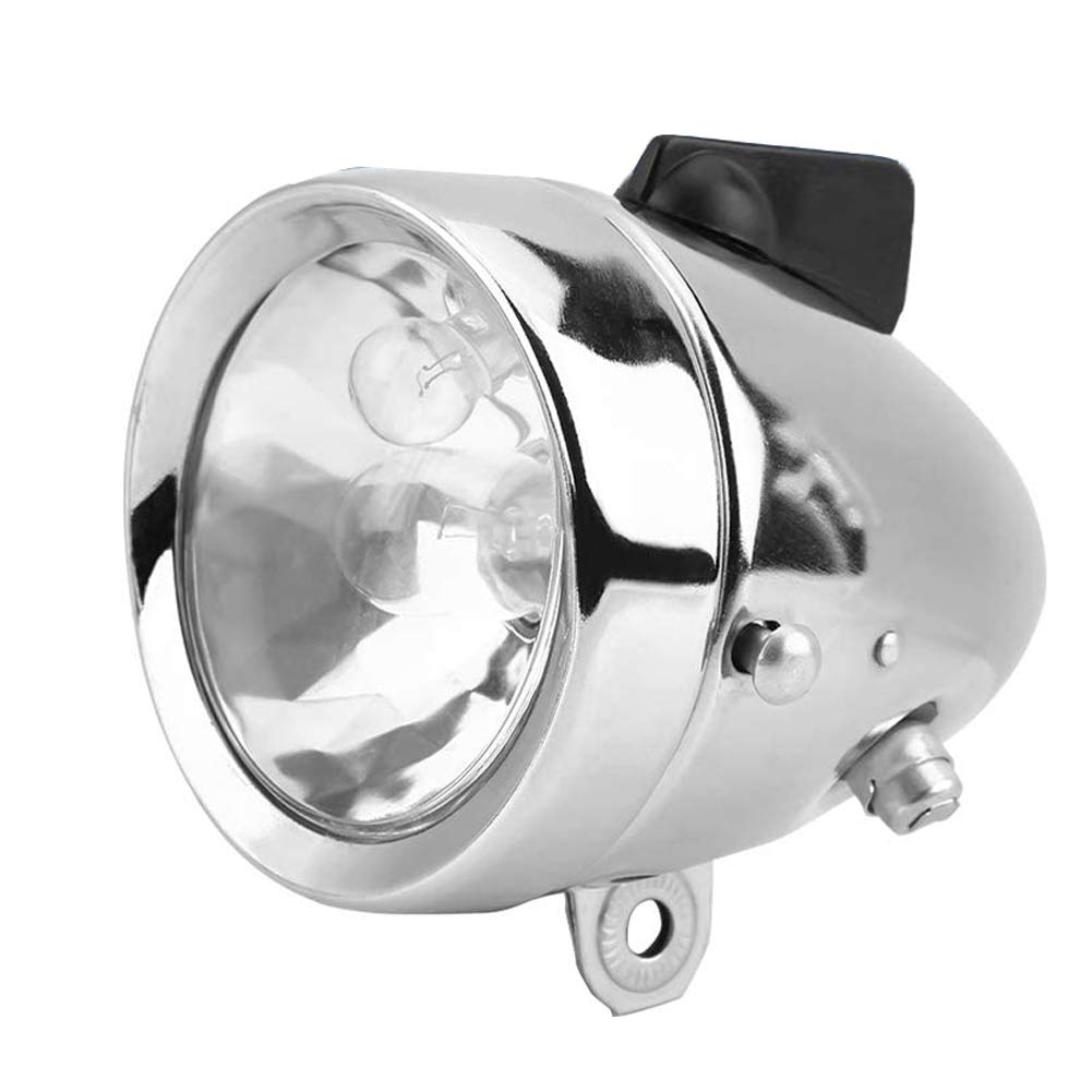 1 * Kit de luz Trasera para Faros Delanteros-luz con Dinamo para bicicleta-12V 6W Generador de fricción Universal Dynamo Kit de Luces traseras para Bicicleta Motorizada