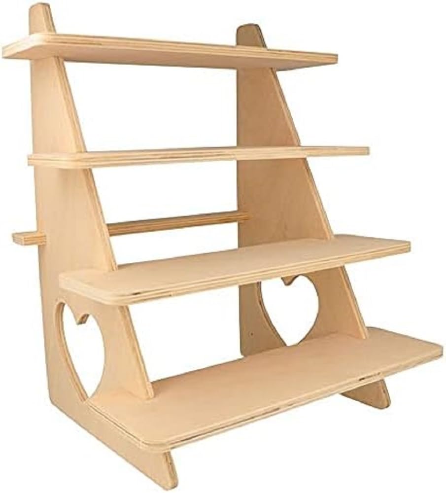 Artemio Wooden Display with 4 Shelves 38 x 32 x 26 cm