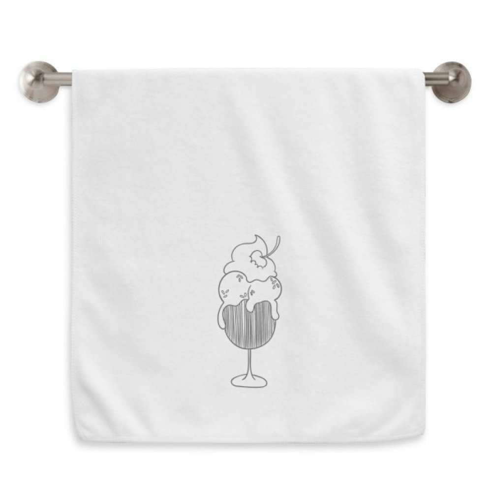 Serviettes douces imprimé graphique noir et blanc 13 x 29 inch