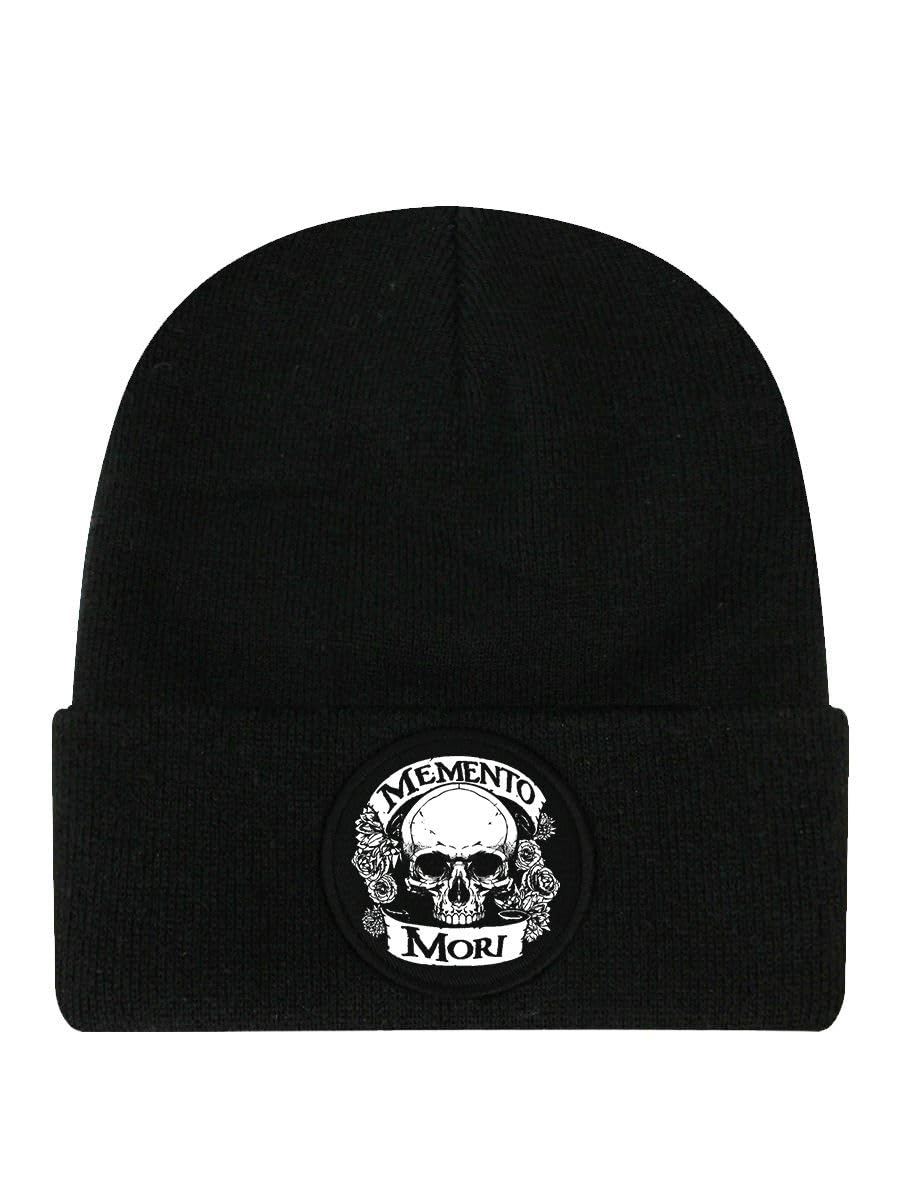 Grindstore Unisex Black Memento Mori Skull Beanie