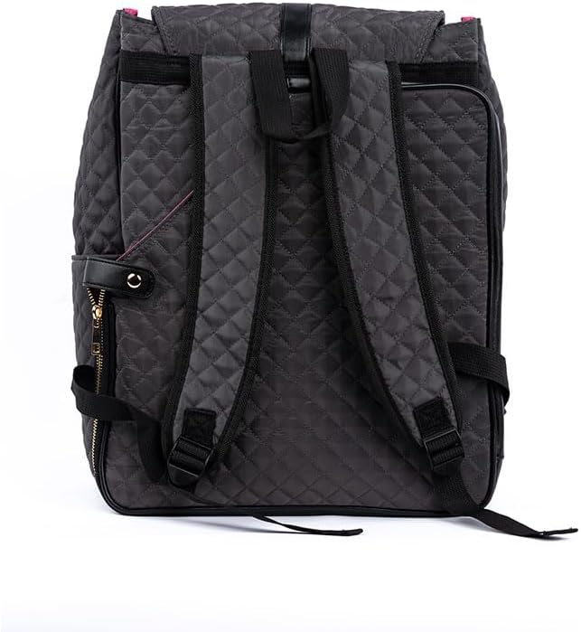 Genie Pickleball Backpack - Love Peace and Pickleball Backpack - Quilted Pickleball Bag for Women, Designer Style Holds Paddles & Laptop, Stylish Sport & 15.8" Travel Bag for Work, Court, and Gym - Image 7