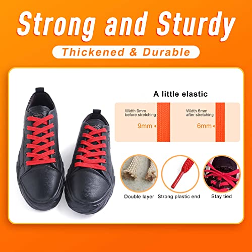 Image of VSUDO 2 Pairs Double Layer Flat Sneaker Shoe Lace, Flat Shoelace /Shoe String