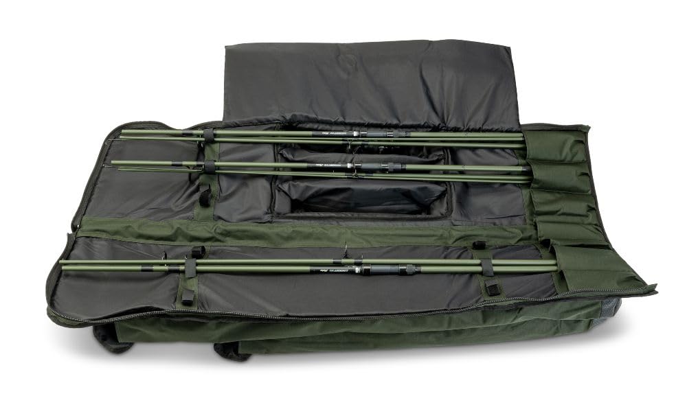 Sänger Top Tackle Systems Anaconda 3-częściowa torba na wędki, 145 x 33 x 20 cm, wodoszczelny poliester, na 6 wędek, z wyściełanym uchwytem do noszenia i paskiem na ramię