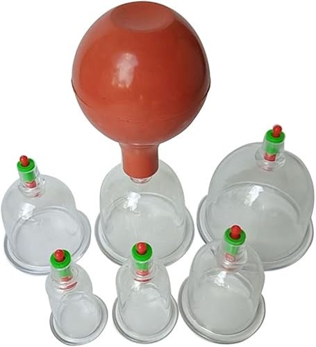 Miniatura 3 de Hemoton Juego de terapia de ventosas al vacío de 18 piezas con dispositivo de ventosas chino de goma para masaje seguro - Cuidado para el alivio