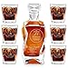 Maverton Set Decanter per Whisky in vetro - da 700 ml - incisione personalizzata - Caraffa con 6 bicchieri - idea regalo per l'anniversario - Unico