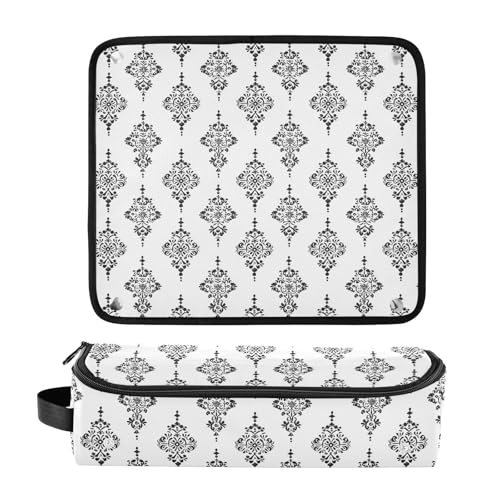 Bolso de viaje resistente al calor para herramientas de cabello Marble Hair Tools miniatura 3