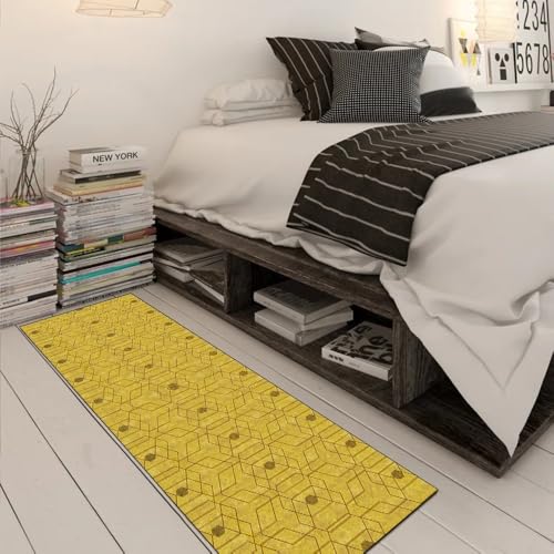 Alfombra larga para cocina transitable con base antideslizante lavable 3