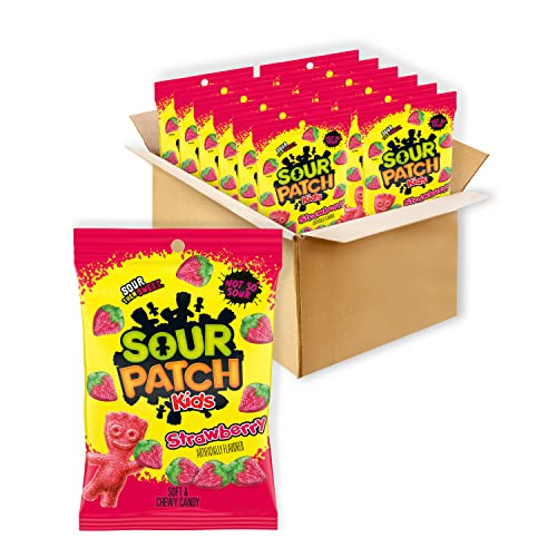 Sour Patch Kids Strawberry Candy, 8oz, 12 Bags