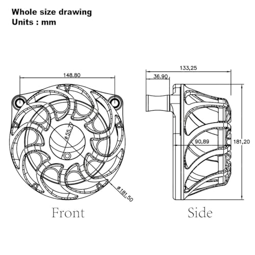 Drift Style Chromed Air Cleaner