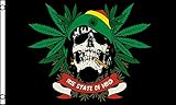 bandera rasta emoji Material : Poliester 100D AZ FLAG Bandera Pirata Rasta 150x90cm - Bandera Calavera Rastafari 90 x 150 cm