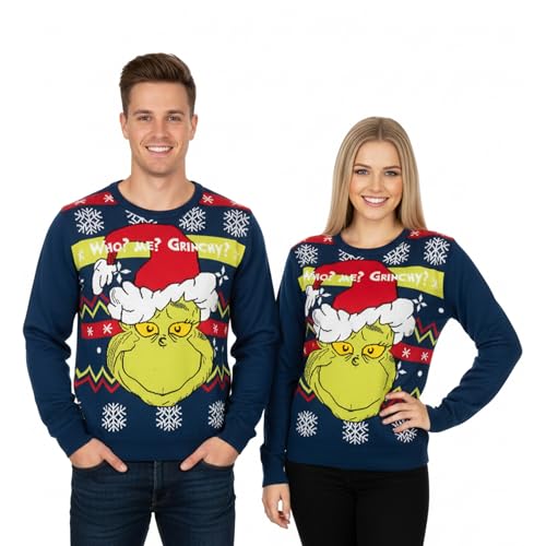 United Labels Der Grinch Weihnachtspullover für Herren und Damen,...