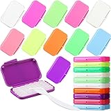 Sinmoe 40 Pack Dental Wax for Braces Orthodontic Wax for Teeth Oral Appliances with Colorful Storage Case and Small Plastic Cutter Repair Kit for Dental Care Wearer Braces Brackets