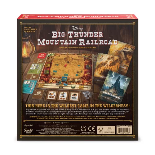 Funko Disney Big Thunder Mountain Railroad Family Board Game Ages 9 And Up 2-4 Players #TOP1