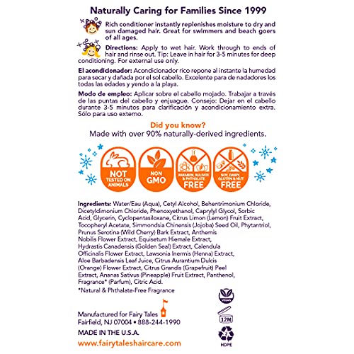 Fairy Tales Swimmer Conditioner For Kids - 32 Oz | Made With Natural Ingredients In The Usa | Replenish And Restore From Chlorine And Salt Damage | No Parabens, Sulfates, Or Synthetic Dyes #TOP1