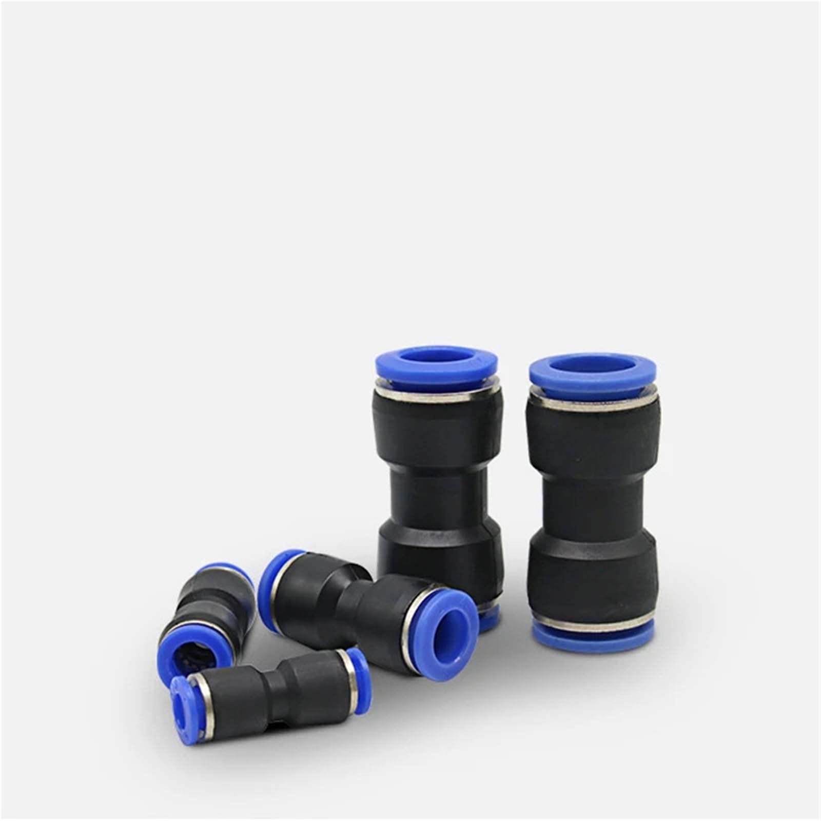 Conector de tubería neumática, accesorios for tubos, manguera de plástico de 4mm, 6mm, 8mm, 10mm, 12mm, conectores PK/, HVFF/AP-SA, 1 Uds.(PK,Silver)