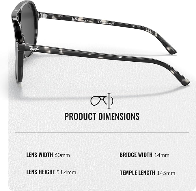 Image of Ray-Ban RB2198 BILL Square Shaped Sunglasses for Men & Women with Official RAYBAN Eyewear Kit