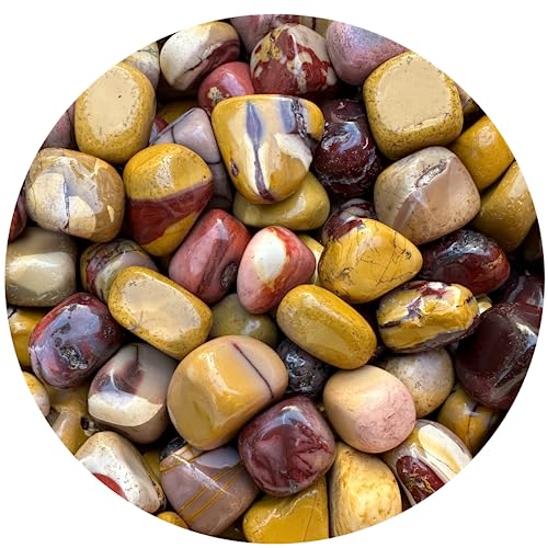 Image of GAF TREASURES 1 /2 LB Mookaite Tumbled Stones, Polished Mookaite Gemstone, Mookaite Healing Crystals (Mookaite)