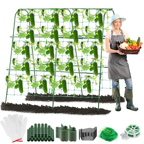 NCTNCX Rankgitter Gurken, Rankhilfe Gurken, Gurkengitter, U-Rankgitter, Rankhilfe Garten für Gurken und...