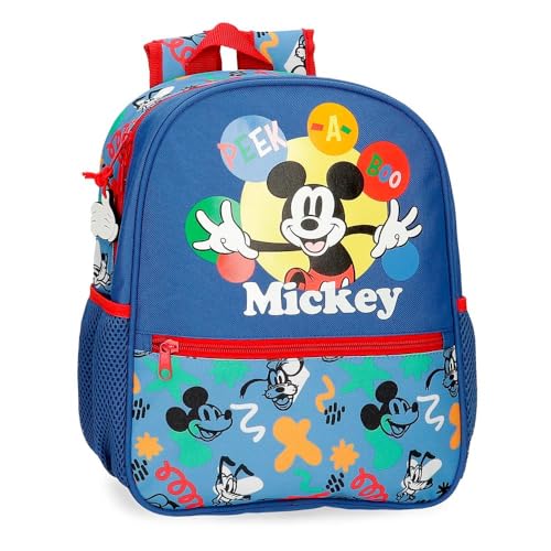 Disney Joumma Bags Peek a Boo Sac à Dos d'école, fabriqué en Polyester, Plusieurs Poches et Compartiments, Bretelles Larges, ergonomiques et rembourrées., Bleu, Sac...