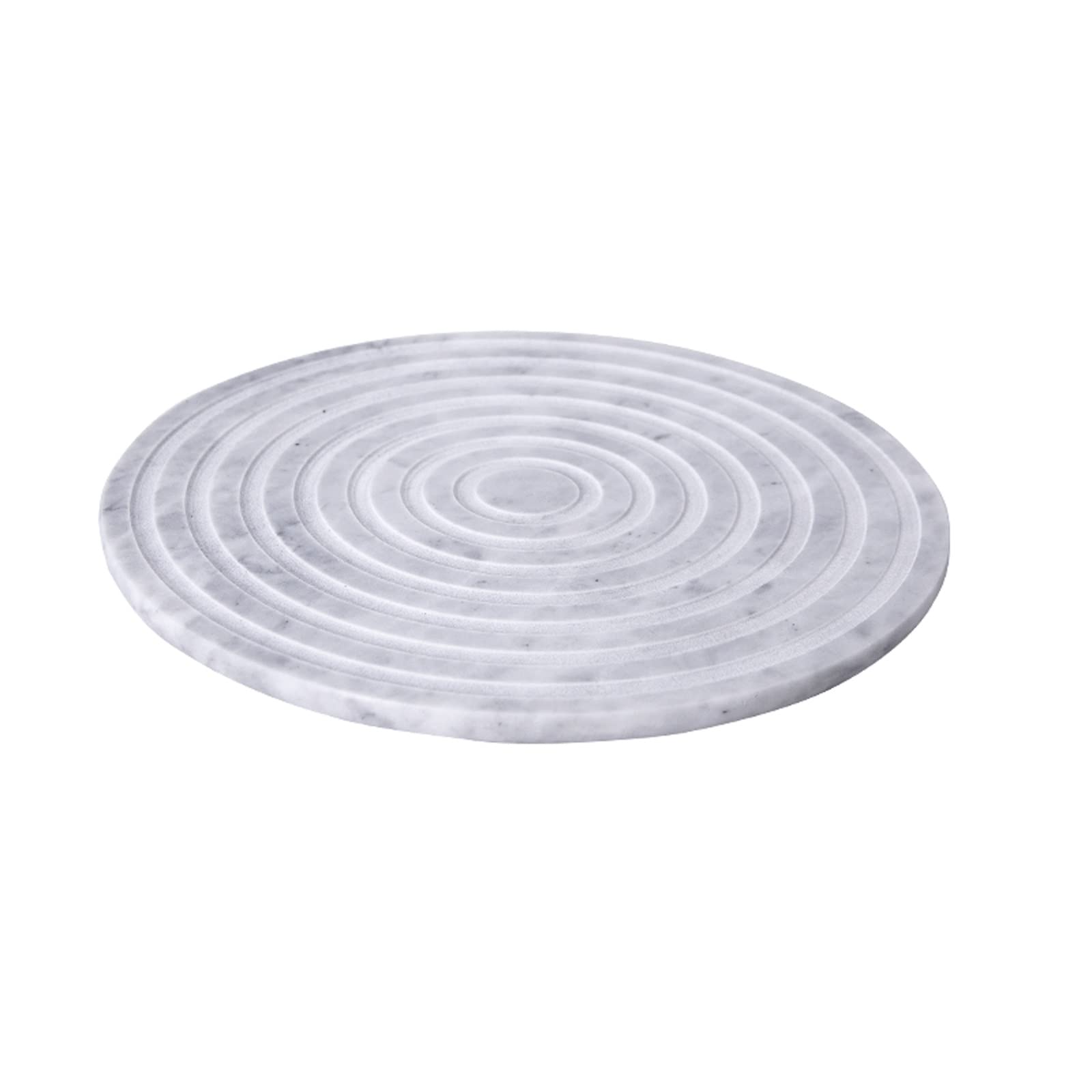 Plateau de table basse élégant en marbre gris pour service de vos invités