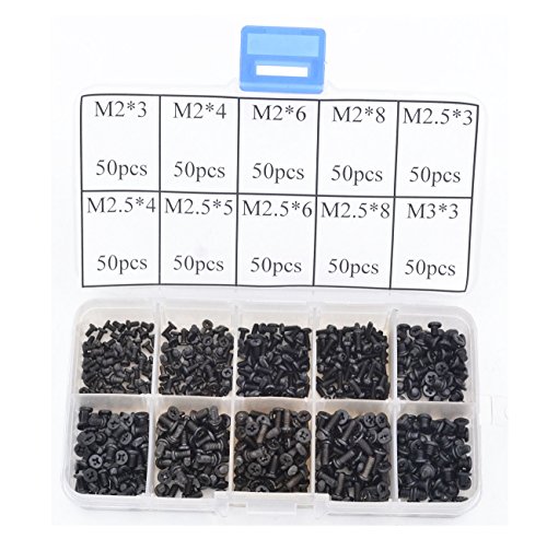 RION TECH 500 pcs Laptop Notebook Computer Screw Kit Set for IBM HP Dell Lenovo Samsung Sony Toshiba Gateway Acer