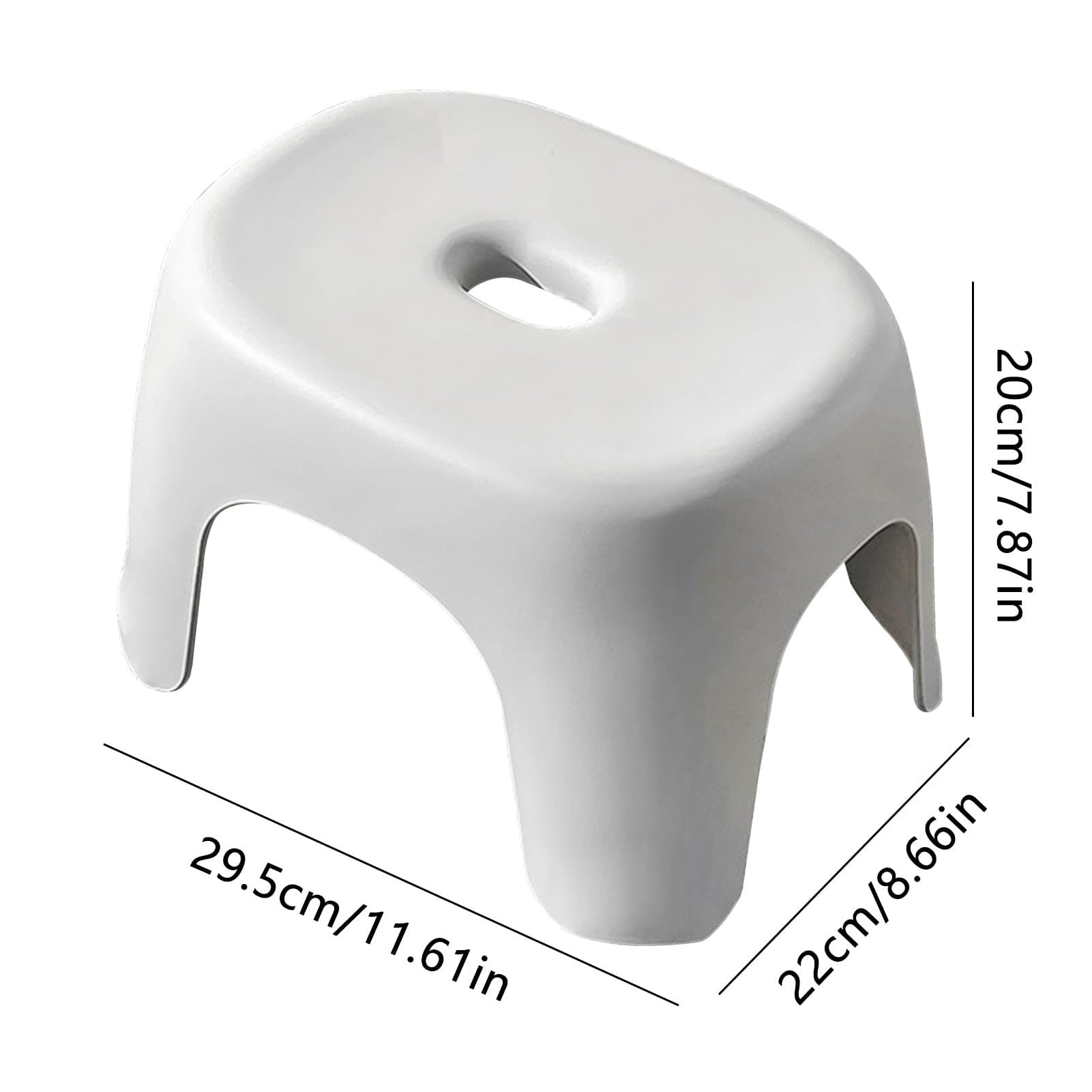 Leichter, tragbarer Tritt, multifunktional, für Küche und Bad, niedrig, zusammenklappbar, ideal für Kinder und Erwachsene, platzsparendes Design
