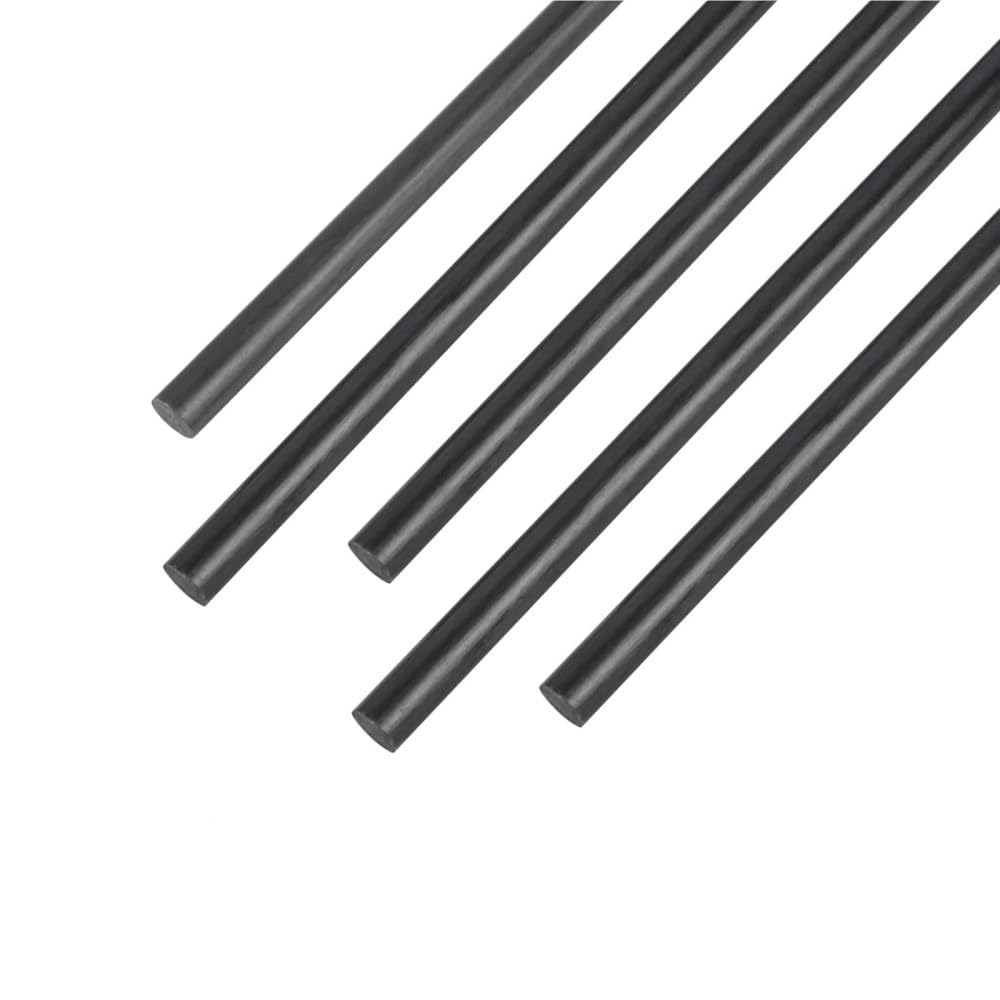 10 szt. Prętów z włókna szklanego o wysokiej wytrzymałości - 20-calowe pręty z litego włókna szklanego(9.0x500mm)