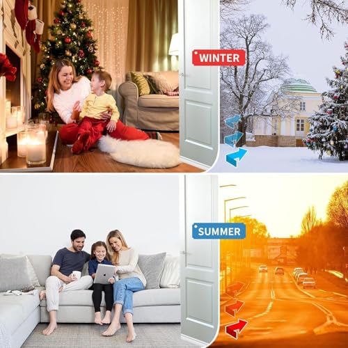 Image of Dukaan Door Bottom Sealing Strip 1 Meter - Silicone Rubber Gap Filler | Blocks Cockroaches, Dust, Air & Noise | Self-Adhesive Under Door Seal for Home & Office (3, Brown)