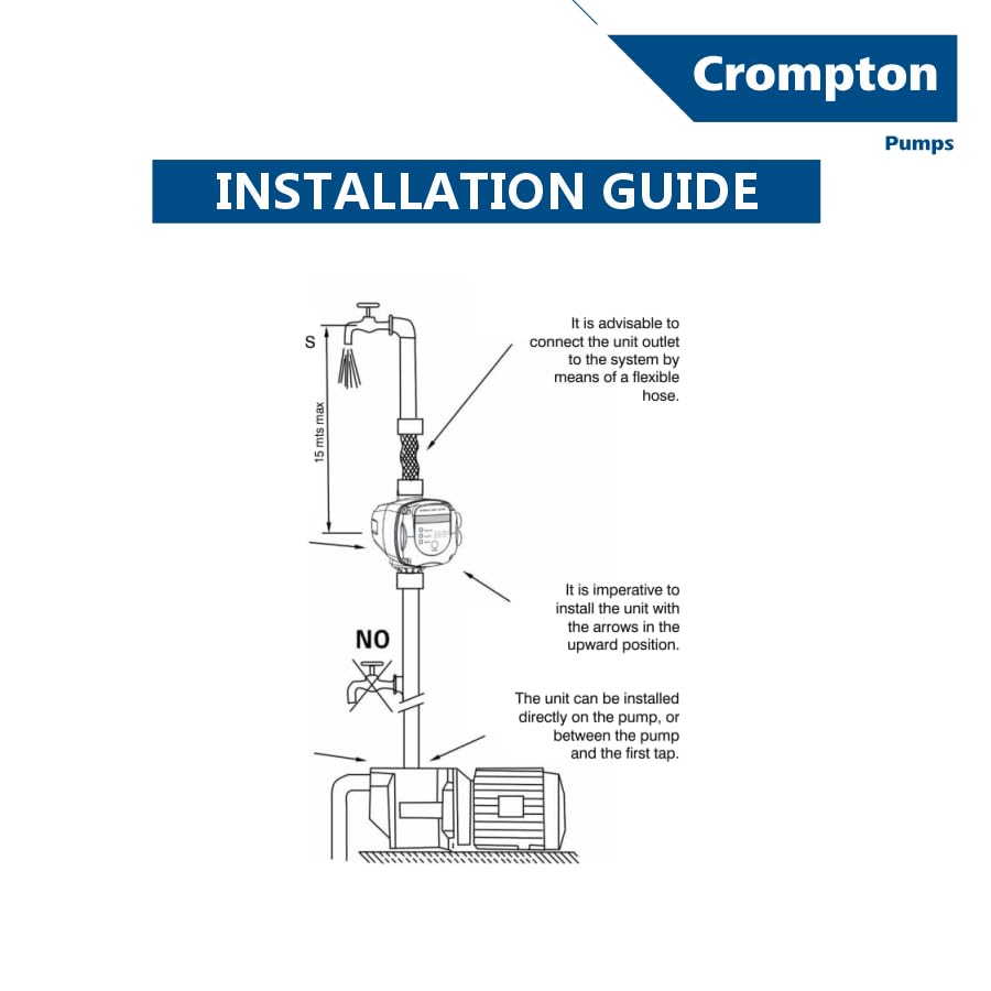 Image of Crompton Water Pump AB-15I (Automatic Pump Controller) Pipe Leakage Detection | Anti Jam Sensor | Dry Run Protection | Dry Run Auto Restart | Suitable with any Surface Pump upto 1.5 HP