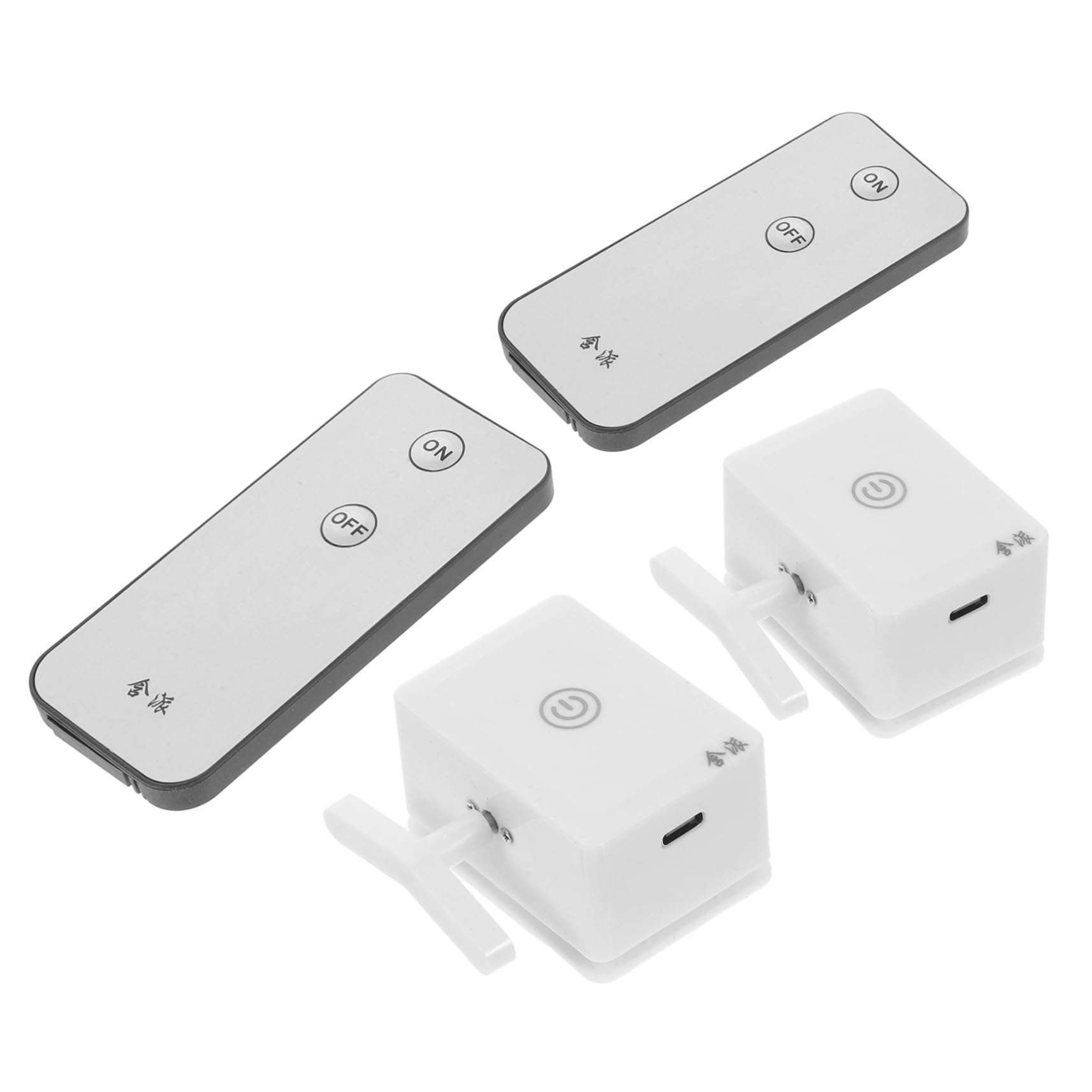 NUOBESTY 2juegos Pulsador De Botón Remoto Interruptor Inteligente Control Inalámbrico Luz Botón De Robot Conveniente