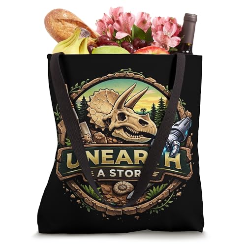 Bolso Tote de arqueología Triceratops Unearth a Story miniatura 4