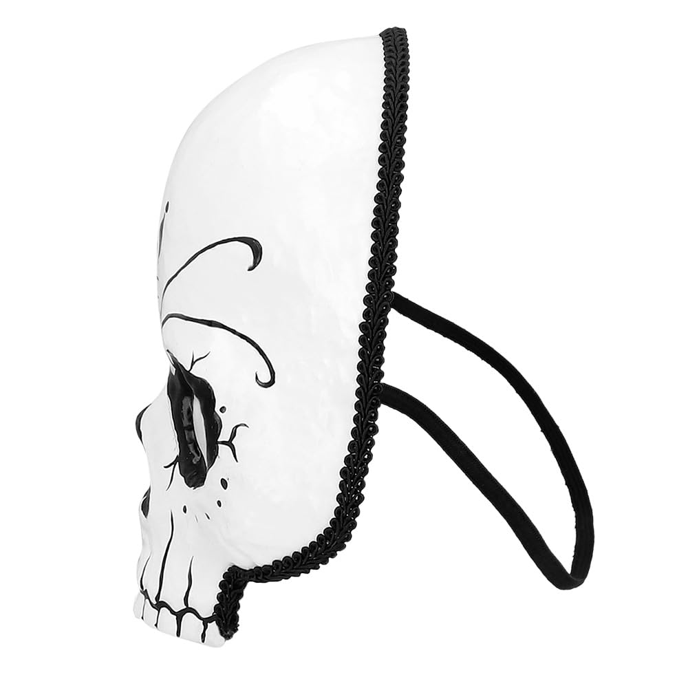 Boland 72368 Skull Mask, Fancy Dress Mask for Costumes Halloween, Carnival and Theme Party, Multicoloured - Image 3