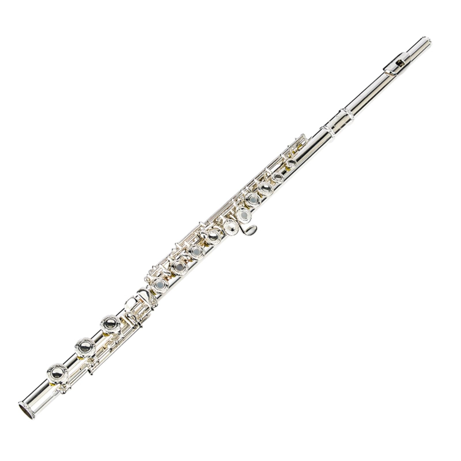 Classic Flûte Traversière Flûte Instrument Clé En Do Plaqué Argent Flûte À 16 Trous Flûte À Trous Ouverts Pour Débutants