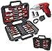 Price comparison product image SPARES2GO Complete Magnetic Screwdriver & Bit Tool Kit + Mini Cordless Rechargeable Electric Screwdriver