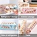 ZEJOROSE Egg DispenserAutomatic Rolling Egg Tray Organizer,2Tiers,Holds 15 Eggs Simultaneously,Space Saving Refrigerator Egg Roller,Works in The Refrigerator,Kitchen,Cabinets,Dining Table (White)
