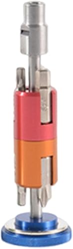 Miniatura 11 de Kit de herramientas de reparación de bicicletas, herramienta de mantenimiento, destornillador hexagonal T25, aleación de aluminio, giratorio, para