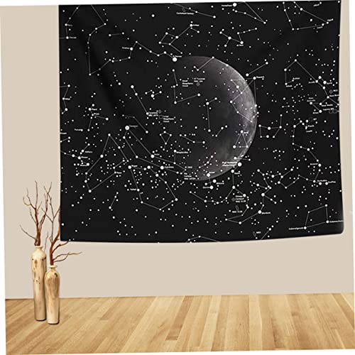 Tapestry de cosmo estrellas con diseño minimalista y tejido textil reutilizable 4