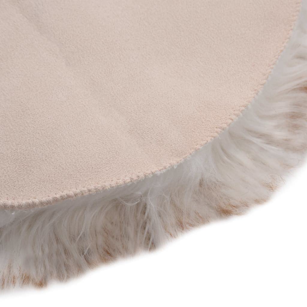 Solivagant Tapis 60 x 90 cm Peau de Mouton synthétique Mélange de Marron,(0.8 KG)