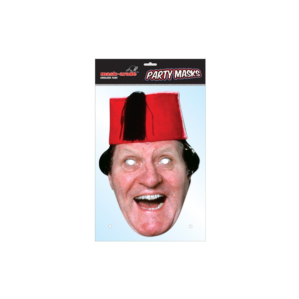 Tommy Cooper Celebrity Face Card Mask, Mask-arade, Impersonation/Fancy Dress