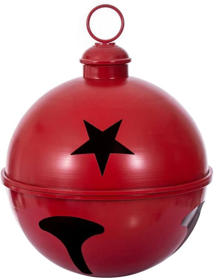 Vickerman 739327-20" Red Iron Bell Christmas Tree Ornament (RAA232003)