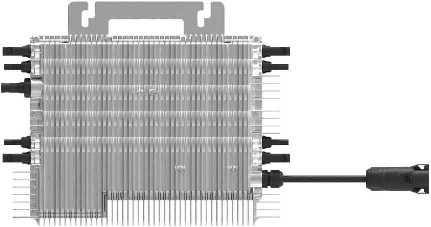A baix view of the Deye SUN-M225G4-EU-Q0 Microinverter with heat sinks