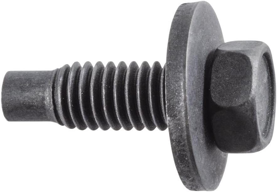 Auveco # 23664 Hex Head Sems Body Bolt W/Dog Point 3/8-16 X 1-3/16" - Black 57048-S2. Qty 50.