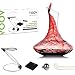 NEW! VOOV Contemporary Premium Decanter Cleaning Set with Drying Stand, Cleaning Beads, Cleaning Brush and Microfiber Drying Cloth (Black, 4 Piece Foldable)