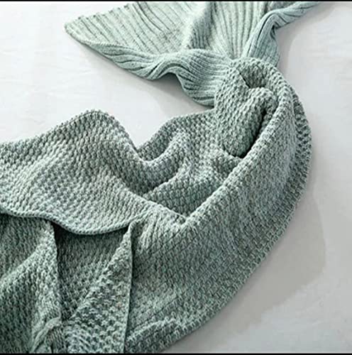 Catalonia Mermaid Tail Blanket With Anti-Slip Neck Strap, Soft Silky Hand Knitted Mermaid Sleeping Blanket For Girls Women Adults Teens All Seasons Sleeping Bag (Red) #TOP2